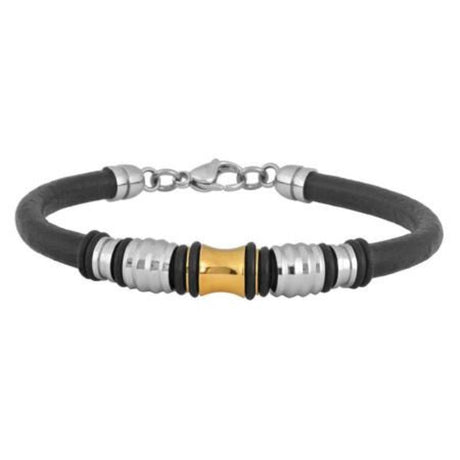 Triumph Smooth Leather & Stainless Steel Bracelet - Magick Magick.com