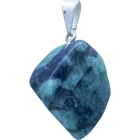 Tumbled Stone Pendant - Emerald - Magick Magick.com