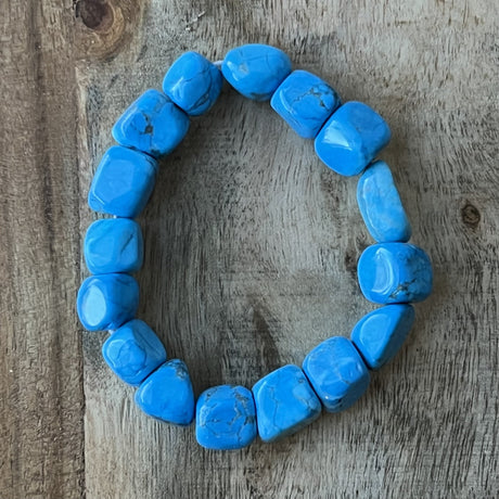 Tumbled Stones Bracelet - Blue Howlite - Magick Magick.com