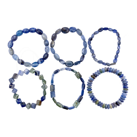 Tumbled Stones Bracelet - Blue Kyanite (Assorted Design) - Magick Magick.com