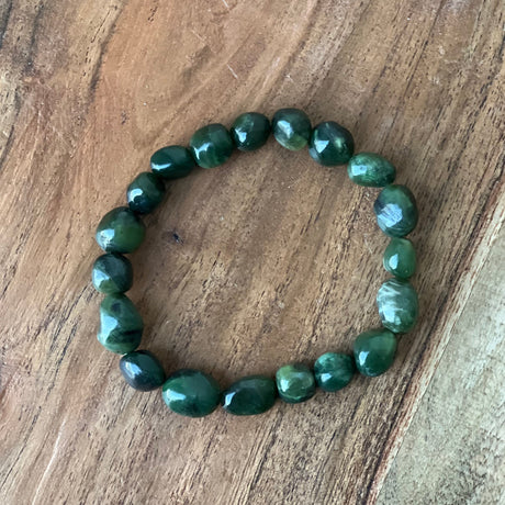 Tumbled Stones Bracelet - Nephrite Jade - Magick Magick.com