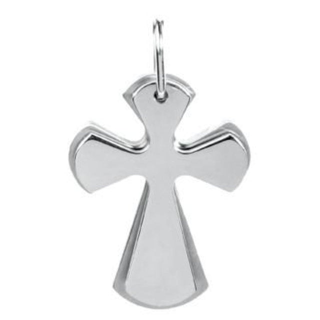 Twin Cross Stainless Steel Pendant - Magick Magick.com