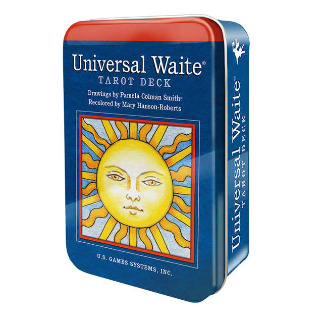 Universal Waite Tarot Deck in a Tin by Mary Hanson-Roberts - Magick Magick.com