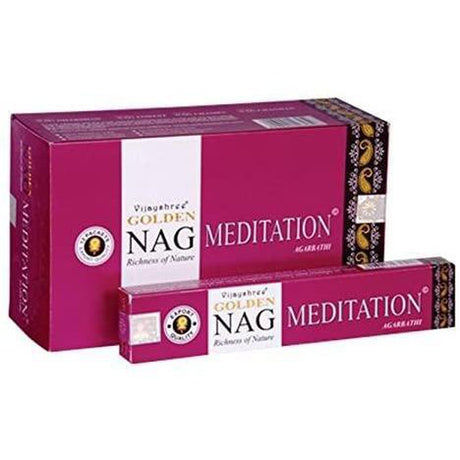 Vijayshree Golden Meditation Incense Stick 15 gram - Magick Magick.com