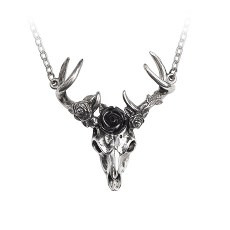 White Hart, Black Rose Pendant - Magick Magick.com