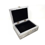 White Metal Lined Box - Pentacle - Magick Magick.com