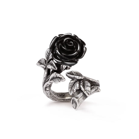 Wild Black Rose Ring - Size 6 - Magick Magick.com