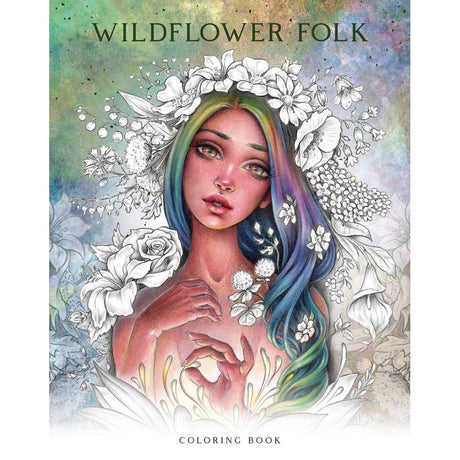 Wildflower Folk Coloring Book by Christine Karron - Magick Magick.com