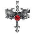 Winged Gothic Cross Pendant - Magick Magick.com