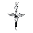 Winged Skull Dagger Stainless Steel Pendant - Magick Magick.com