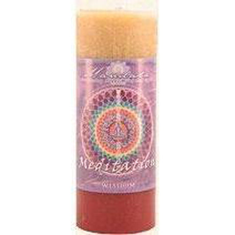 Wisdom 2.5" x 6" Mandala Pillar Candle - Magick Magick.com