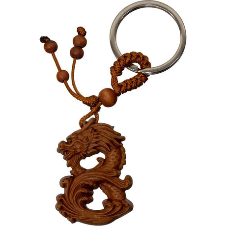 Wood Key Chain - Protection Dragon - Magick Magick.com